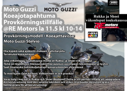 Moto Guzzi Provkörningstillfälle 11.5 på RE Motors